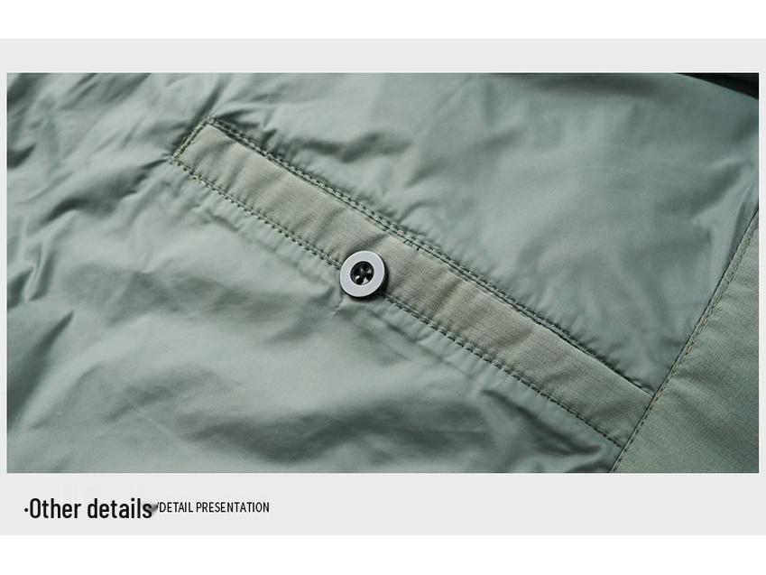 Veste d'hiver pour homme 90% duvet - Tendance, Polyvalente, Col montant Manteau chaud