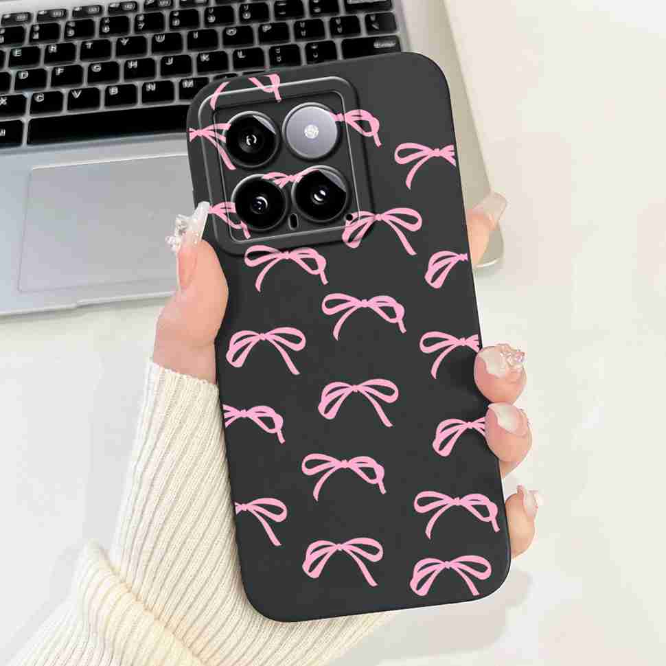 Cover For Xiaomi 14 Case Silicone Shockproof Soft Camera Protective Pattern Matte For Xiaomi 14 Mi14 Xiaomi14 5G 2023 Cases
