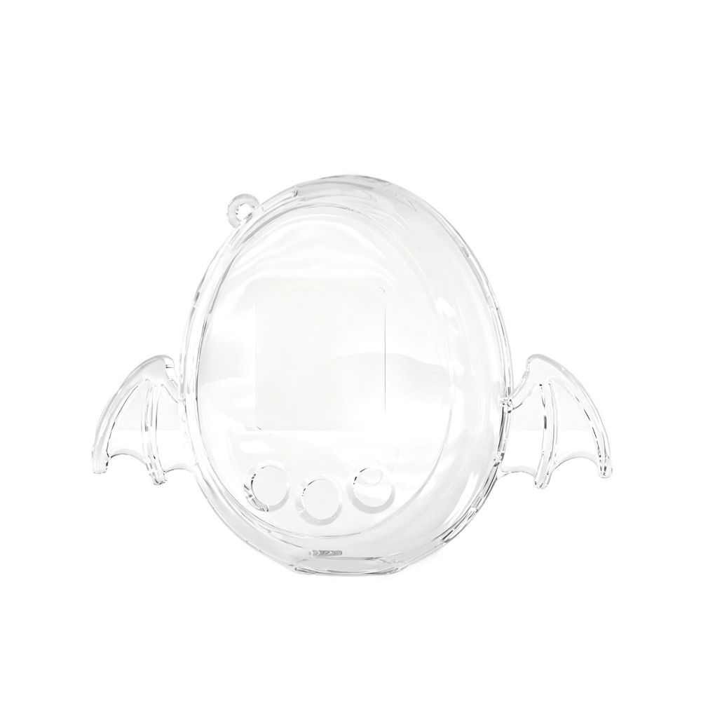 Klar beskyttelsesetui med vinger erstatningsskall for Tamagotchi Meets/Tamagotchi On tilbehør