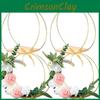 Garland Metal Wood Base Wedding Party Table Ornaments Diy Wreath Decoration