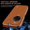 AZNS For Huawei nova 14 Ultra 5G Case Electroplating Carbon Fiber Texture PU+TPU Phone Cover