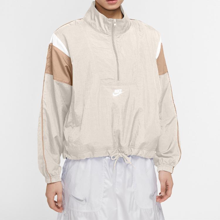 Nike Sportswear Heritage Woven Jacket Women Jacket Pale-Ivory CJ2362-110