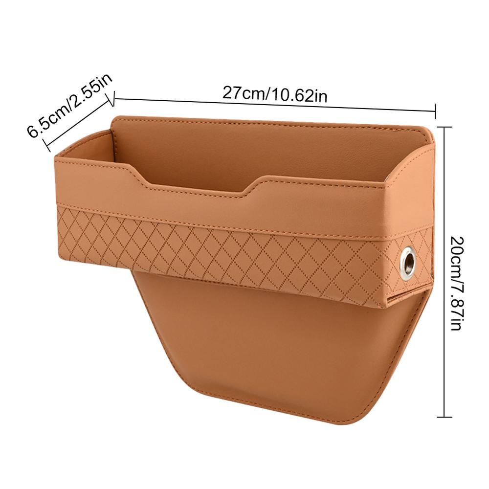 Car Seat Storage Box Console Side Filler Organizer High Capacity Console Side Storage For Car Accessories Convenient Seam Plug