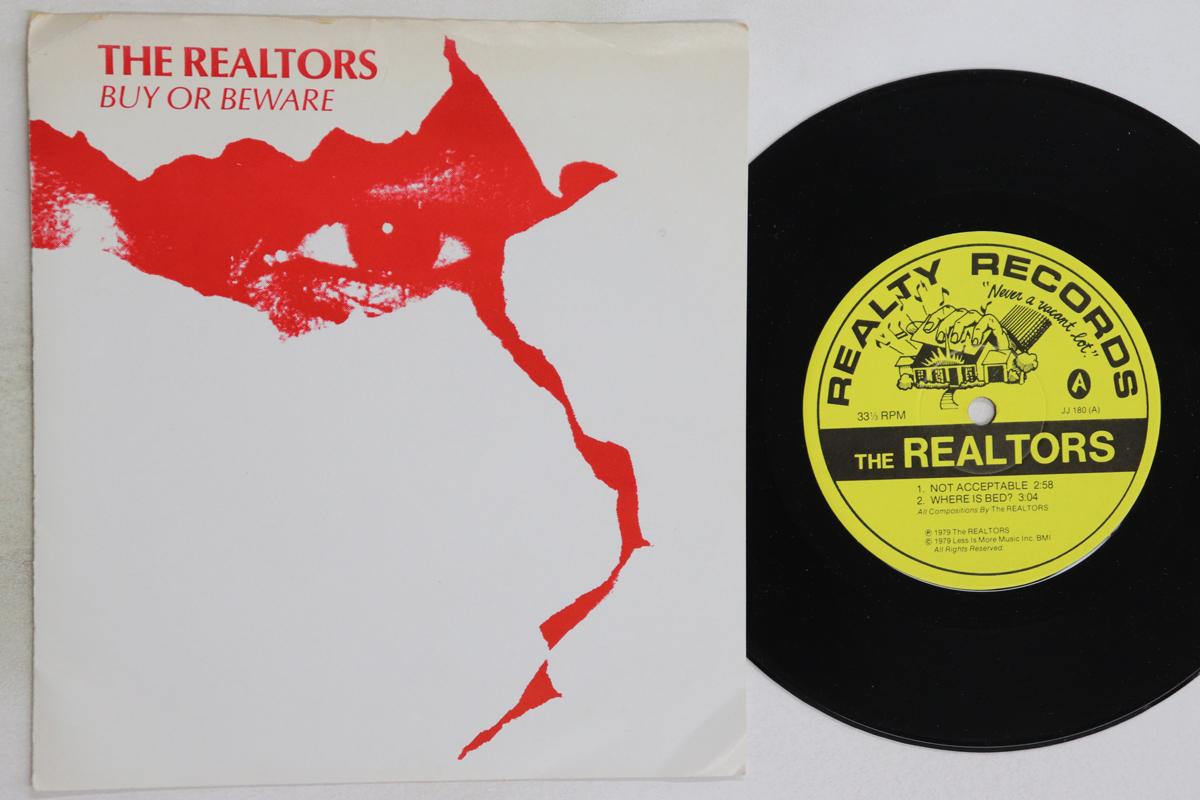 

7inch Record REALTORS Buy Or Beware JJ180 REALTY 1979 US Rock Used