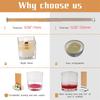 100pcs Wood Candle Wicks Base Clip for Candle Making Supplies 100pcs