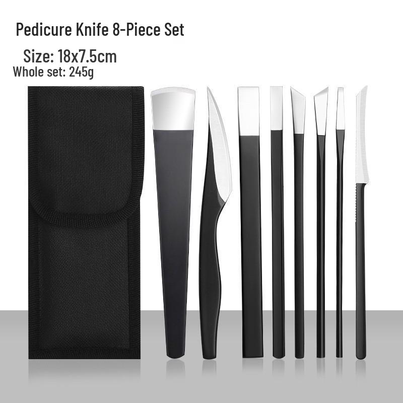 

Набор педикюрных ножей для вросших ногтей: 3 инструмента для удаления мозолей и омертвевшей кожи