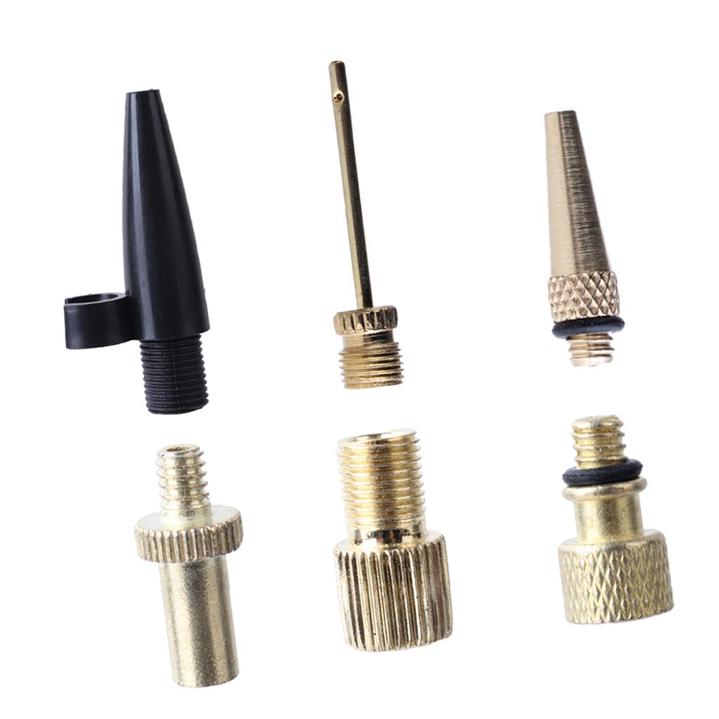 , Car Copper Tire Valve Converter, Inflator Pump Needle Nozzle- Accessories