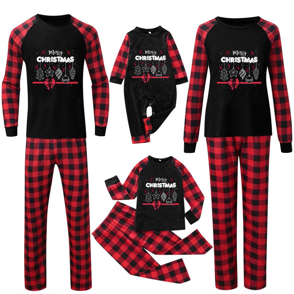 Haomiao Parent-Child Christmas Family Pajama Set