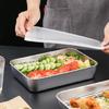 Kitchen BBQ Pan Plate Oven Rack Stainless Steel Baking Pan Dish With Cover for Baking And Refrigerator Organization
