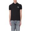 Calvin Klein Logo Embroidered Straight Cut Short Sleeve Polo Shirt Men Polo Shirts Black J30J323395-BEH