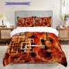 Rock Band Unity Power Three-piece Set (1 * Duvet Cover + 2 * Pillowcase, Without Core) 2D Flat Bedding Set Duvet Cover and Pillowcase