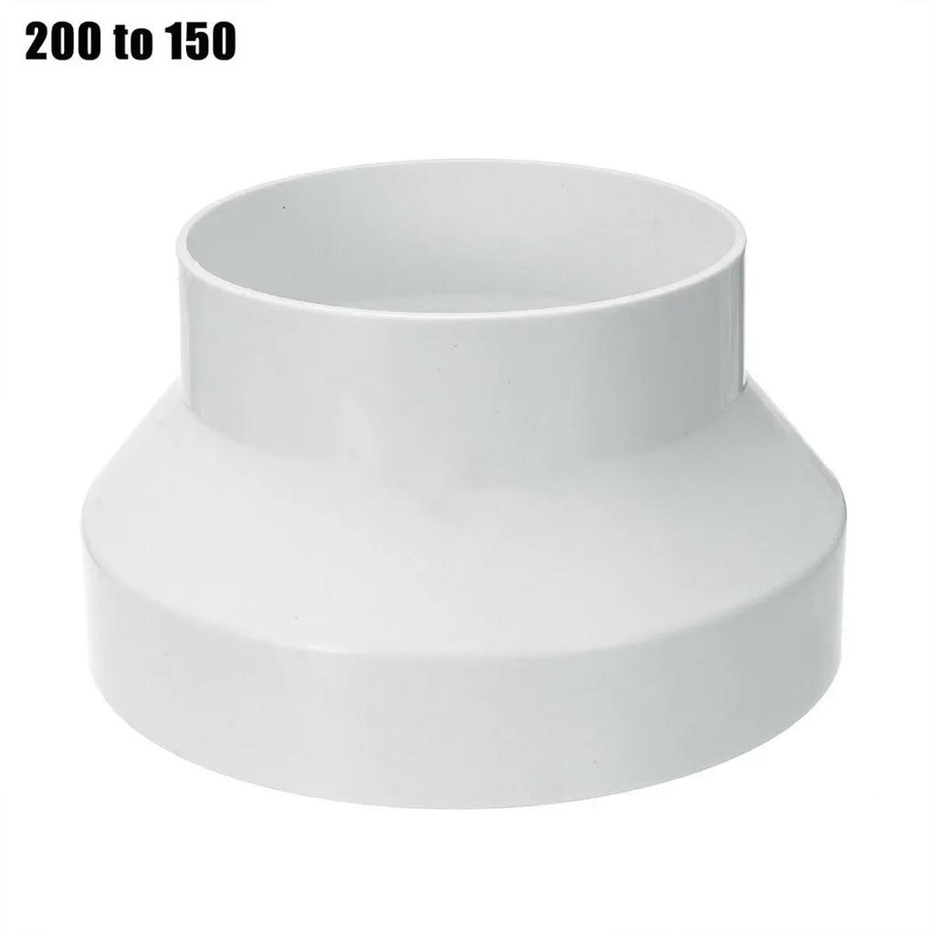 Exhaust Fans Adapter 150 To 100mm ABS Fittings Parts Pipe Plastic Reducer Tool Ventilation White 110 To 100 Mm