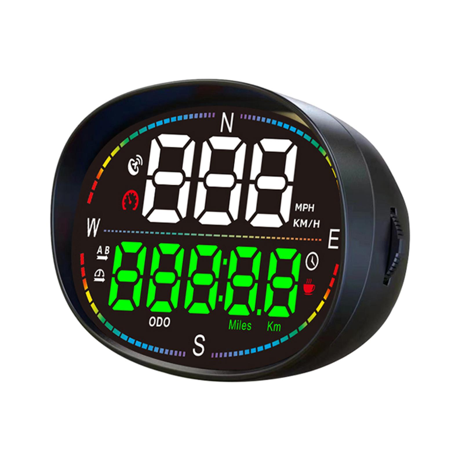 

Head Up Display, 3 Inches Car Universal Head Up Display GPS Speedometer with Speed, Time, Overspeed Warning, Mileage чорний