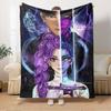 K-POP Anime Girls Group Four Seasons Soft Warm Blanket All-Season Thick Knit Polyester Bedspread for Bed, Camping, Travel Perfect Gift
