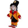 Taotenish Clown Doll Porcelain Clown Model Porcelain Doll Circus Props Delicate Arts Crafts for Home Decoration Desk Ornaments 18cm