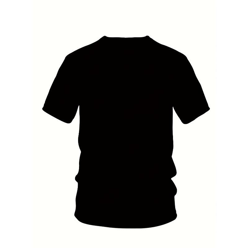 European size Men's Fashion Casual Outdoor Leisure Short T-Shirt with Special Letter Print Crew Neck Comfortable T-shirt for Men