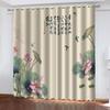Chinese Chic Flower VintageWindow Drapes designed for Children Bedroom Space Living Room Treatments Kitchen HomeDecor Drape Blinds 2Pieces OnSale