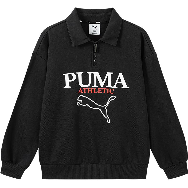 Puma Kids' Long-Sleeve Collared T-Shirt