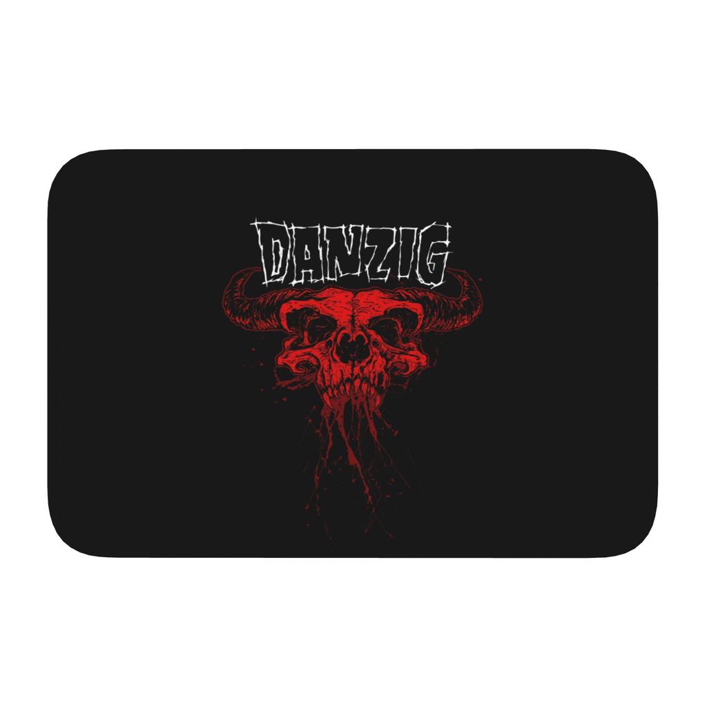 Danzig Heavy Metal Rock Band Gothic Fußmatte Rutschfeste Badezimmer Küchenmatte Toilettenboden Eingangsteppich Teppich