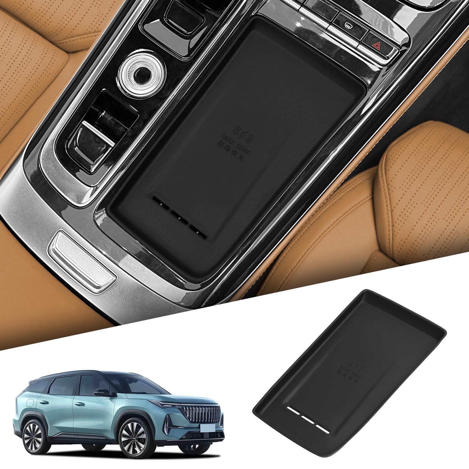 

для Geely Boyue L/Starray 2025 Автомобильный коврик против грязи Мобильная беспроводная зарядка Противоскользящие коврики Силиконовые аксессуары для интерьера Черный