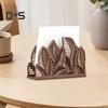 Decorative Napkin Holder Tissue Rack Leaf Shaped Easy To Install Countertop Free Standing Napkin Holder with Stable Base