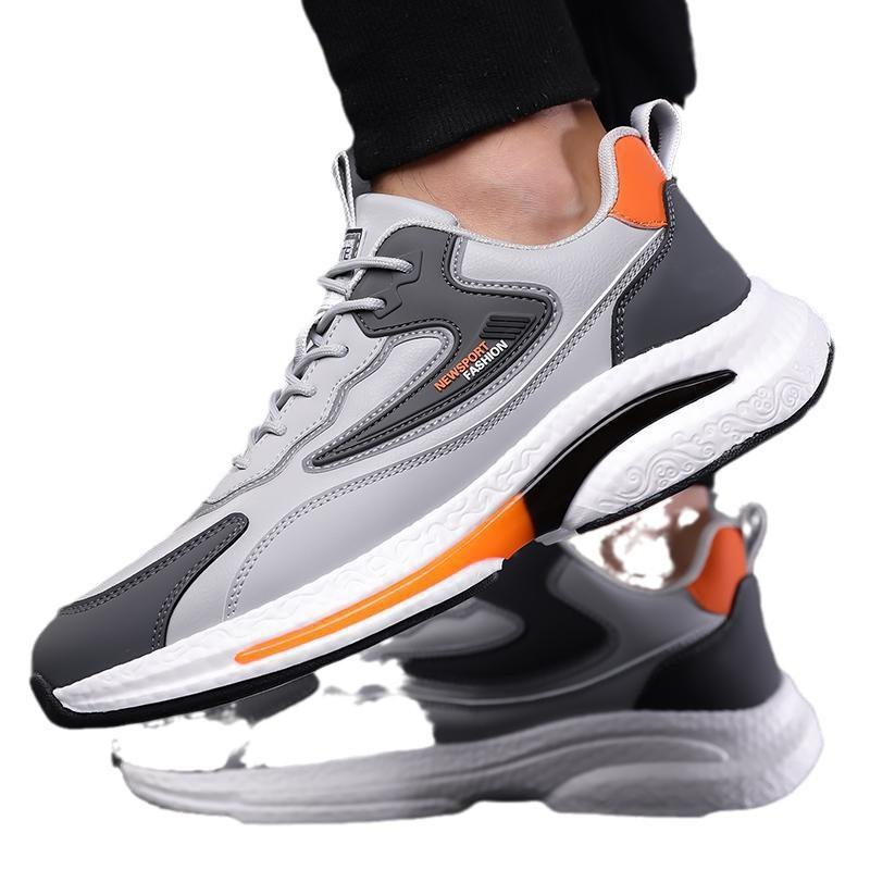 Spring 22 New Mesh Casual Sports Shoes Comfortable and Breathable Leather Shoes