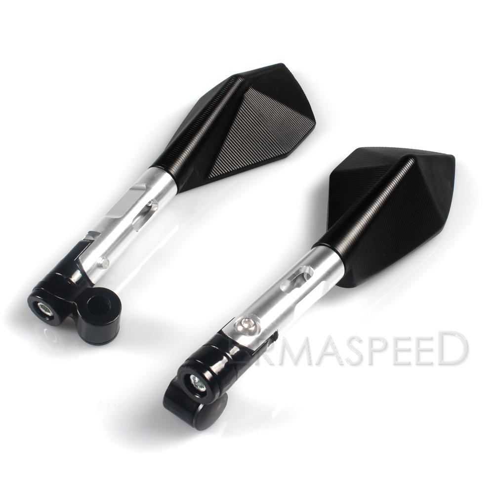 Univerzální motocyklové zpětné zrcátko Hawk-eye 8mm 10mm zrcátka na řidítka pro motocyklový skútr Dirt Bike E-bike modré