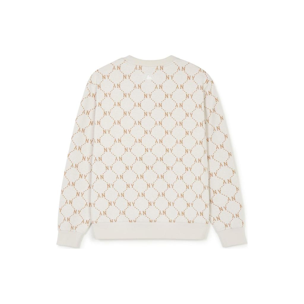 MLB T MONOGRAM SS24 Sweatshirt Unisex Cream 3AMTM0141-50CRS