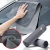 1Pcs Suede Fleece Microfiber Towel Cleaning Rag Cloth Car Styling for Model 3 S X Y Invader Coil Mod 2022 Style Roadster