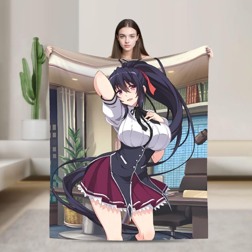 High School DxD  Blanket Quality Warm  Bedding Throws Winter Girls Boys Couch Bed Funny Bedspread