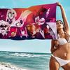 H-Helluva Boss Blitzo Cartoon Beach Towel Colorful Bath Towels For Girl Microfiber Quick Dry Custom Sand Free Beach Yoga Pool