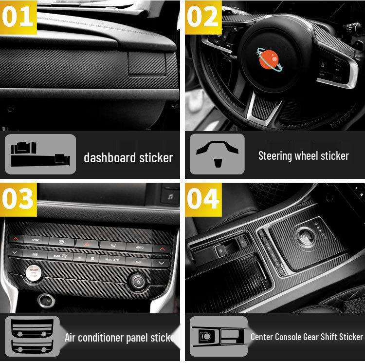 Jaguar XFL (2017-2020) Película Protetora Interior de Fibra de Carbono