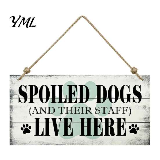Pet Welcome Door Sign House Wooden Sign, Rustic Farmhouse Dog Wall Hanging Plaque, Entrance Decor Vintage Home Decor, Housewarming Gift for