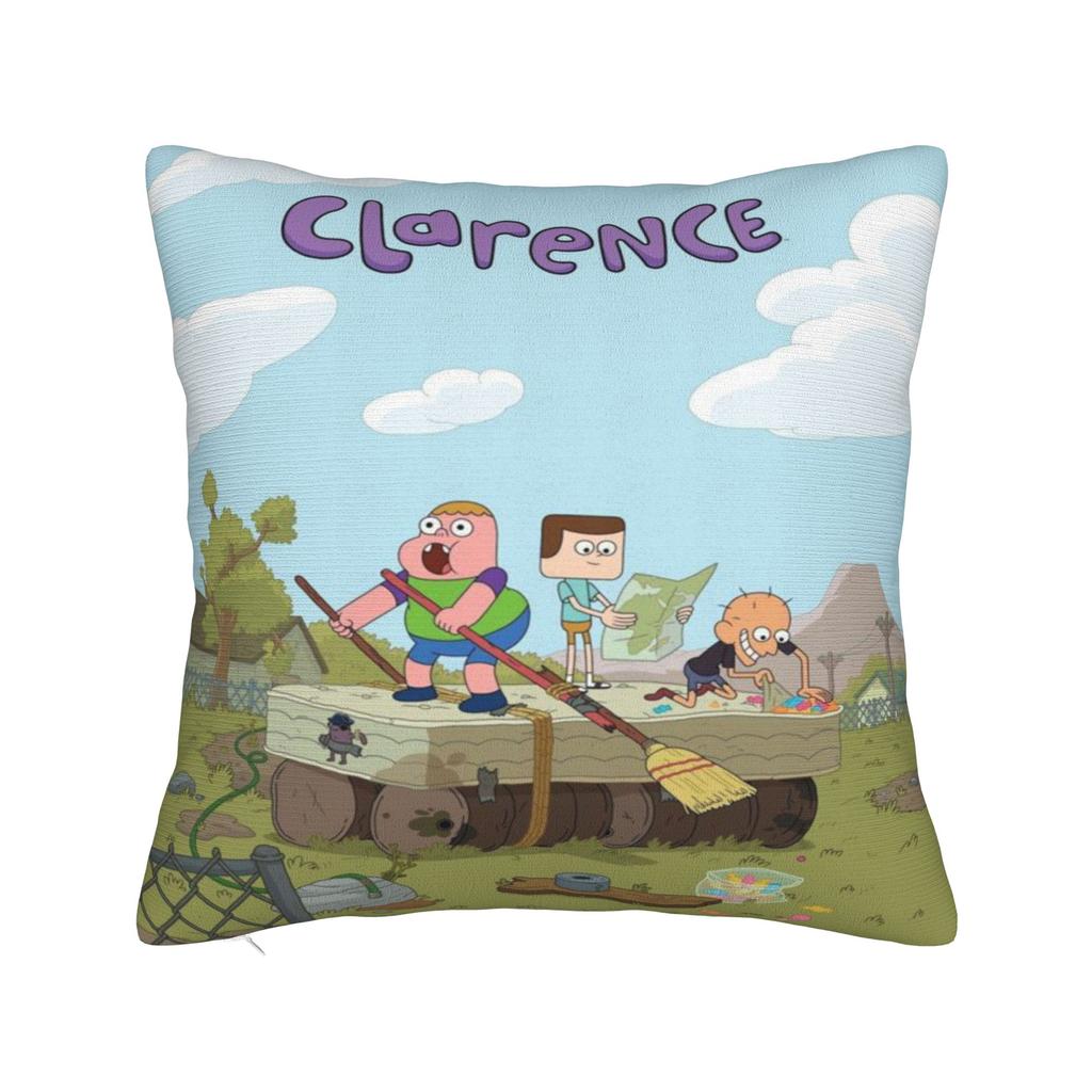Clarences cartoon Pillowcase Merch Soft Cushion Cover  Throw Pillow Cover Bed Decoration Square Multiple Sizes