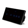 146*86*35mm Touch Control Switch Energy-saving Voice Control Switch Tempered Glass Panel PC Plastic UL94V0 Shell