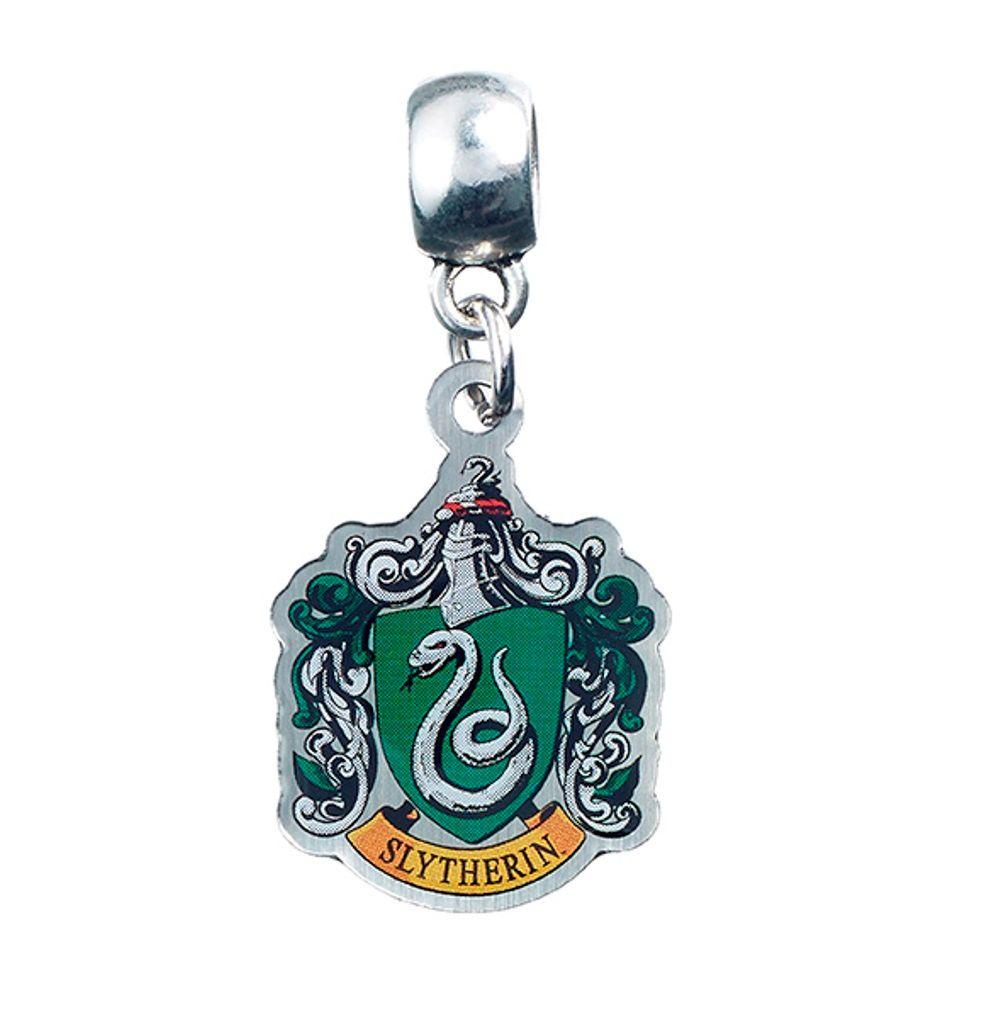 HARRY POTTER Slytherin Crest Slider Charm Silver