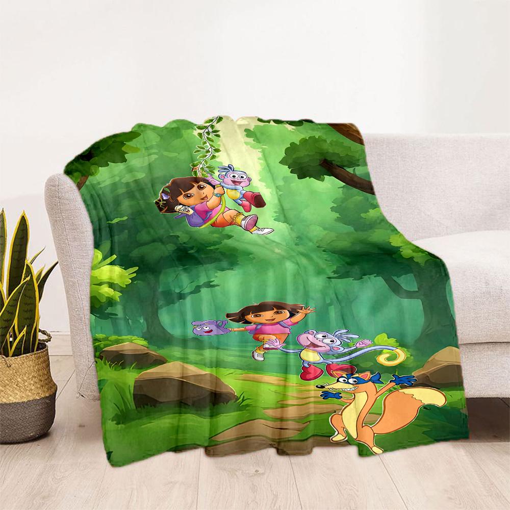 Dora Explorer Blanket Comfortable Suitable for Office Chair Seaside Bed for All Seasons Modern Suitable for Gifting Relatives and Friends