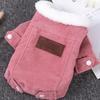 Pet Dog Clothes Dog Jacket Fleece Lining Extra Warm Coat Cat Jacket Dog Denim Jacket Dog Coat Puff Winter Thickening Corduroy Clothes Teddy