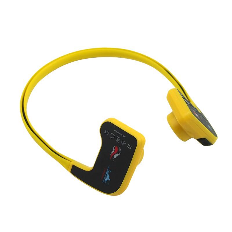 Open Water Training Waterproof Bone Conduction Headphones Kids Swimming Transmitter Headset Accessory жёлтый