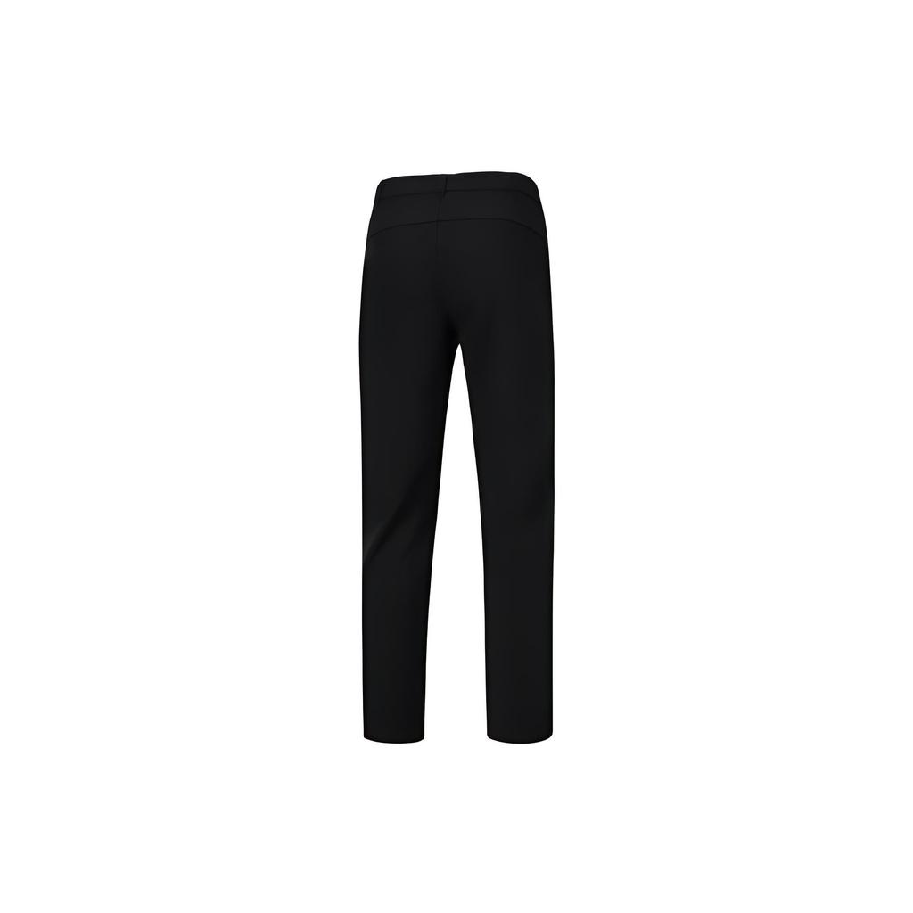 Li Ning Training Series Logo Print Straight Leg Knit Sports Pants Men Pants Black AYKT809-1