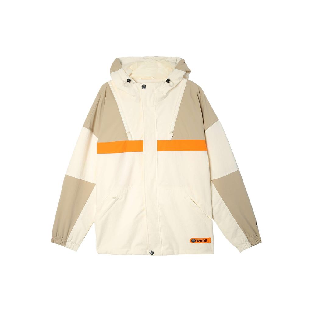 Li Ning Wade Series Casual Zip-Up Hooded Sports Windbreaker Jacket Men jackets Off-White AFDS111-1