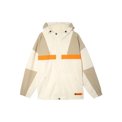 Jaqueta corta-vento esportiva com capuz e zíper casual da série Wade da Li Ning Masculino Off-White AFDS111-1
