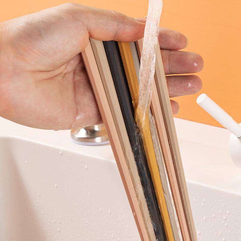 Cuidahuang Colorful Octagonal Alloy Chopsticks (5 Pairs)