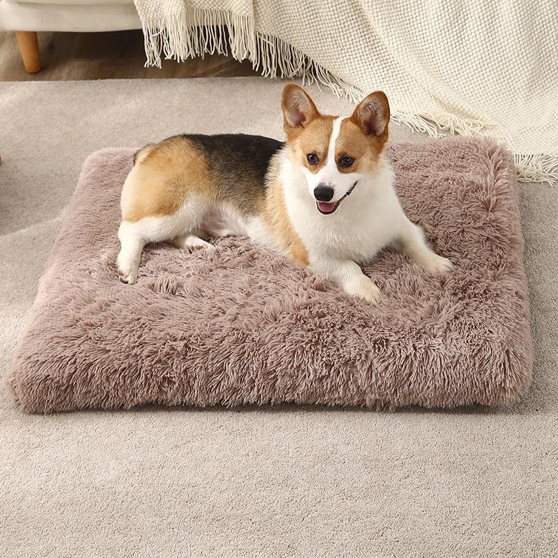 Memory Foam Pet Nest: Warm, Removable, Washable Mat for Dogs & Cats (Inner Cover Excluded)