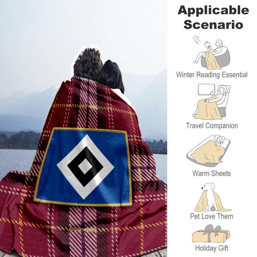 Hamburger SV Flannel Blanket, High quality Comfortable for All Seasons, Home Decor, Warmth and Comfort