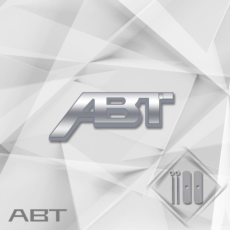 Zinc Alloy Carbon Fibre ABT Sports Badge Car Body Trunk Emblem 3D Grille Decal Sticker For SEAT SKODA TTRS A4 A5 Q3 Golf Passat