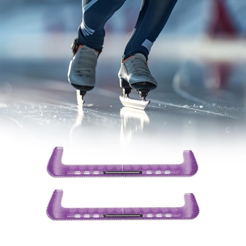 Ice Hockey Figure Skate Blade Covers Ice Skating Guards Adjustable Skate Guards Protector Elastic Ice Skate Blade Guards
