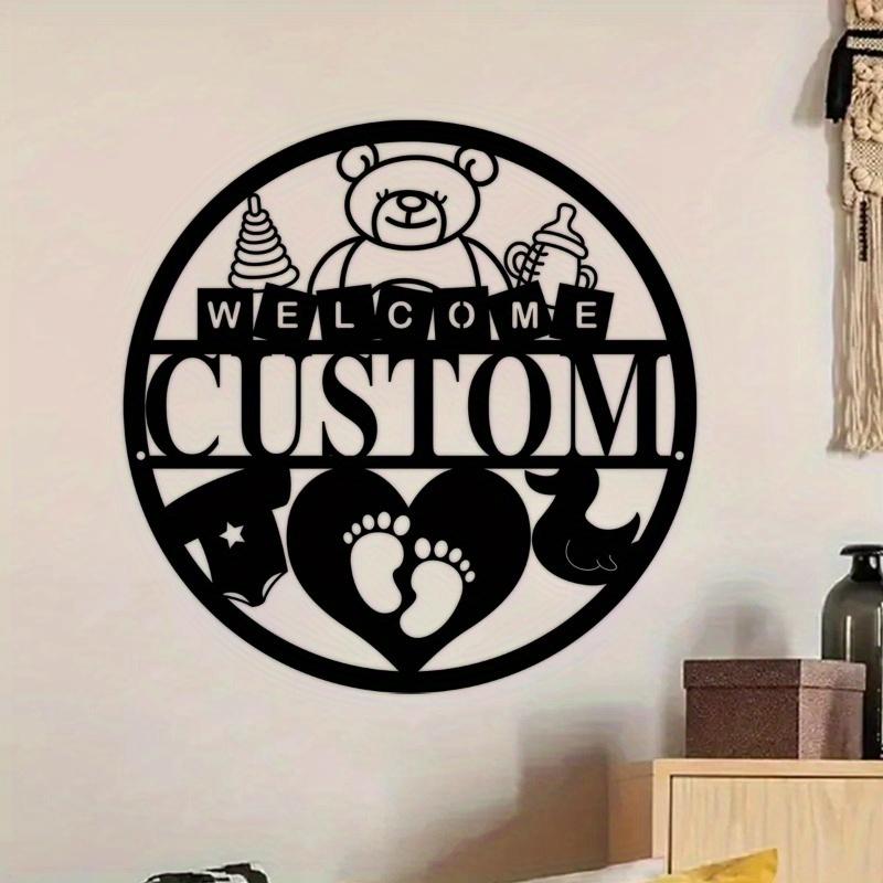 Exquisite Custom Nautical Baby Name Sign - Anchor Design Nursery Decor Gift for Ocean-Themed Nurseries