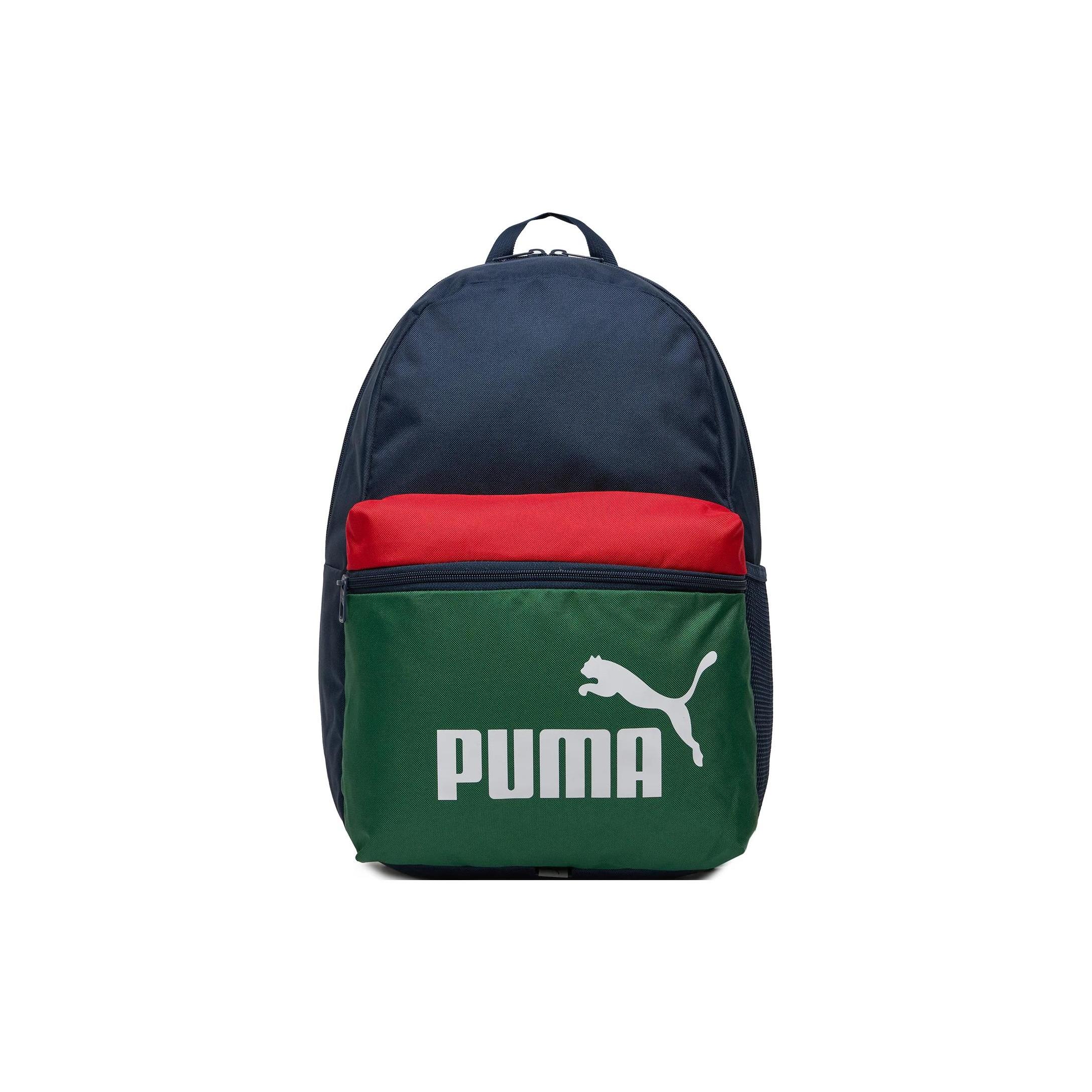 

Новый рюкзак PUMA из полиэстера обычного размера унисекс синий и зеленый и красный 090468-01 30.0*14.0*43.9CM
