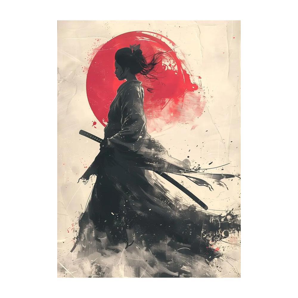 Japanese Landscape Samurai Geisha Bonsai Torii Gate Sakura Art Poster Canvas Painting Wall Prints Picture for Room Home Decor